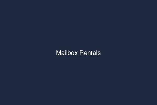 Mailbox Rentals